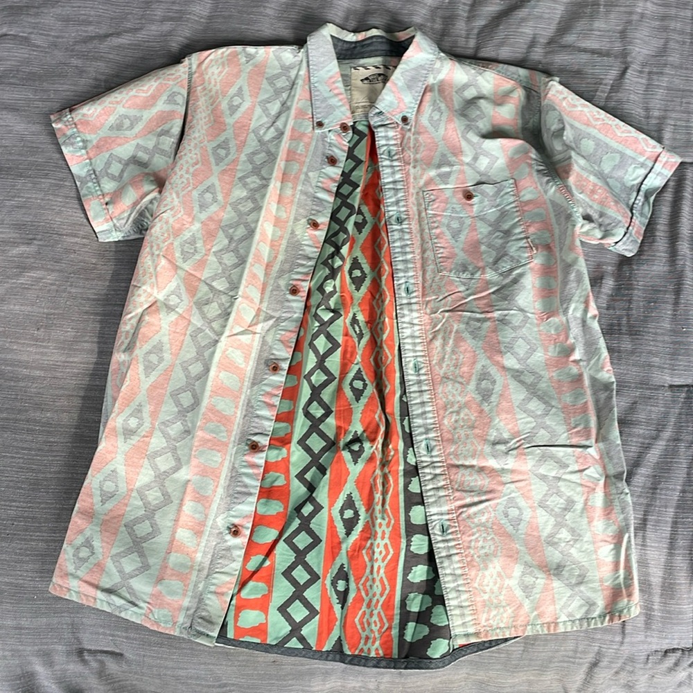 Vans Inside Out Short Sleeve Button Up